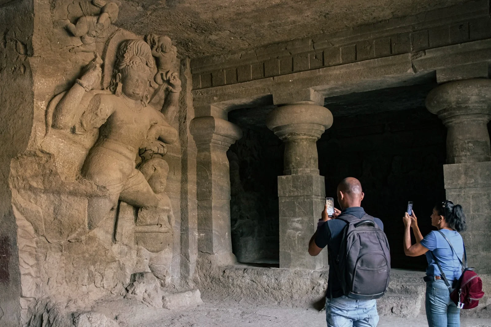 Shared Cruise Excursions Elephanta Caves Small Group Tour with Snacks